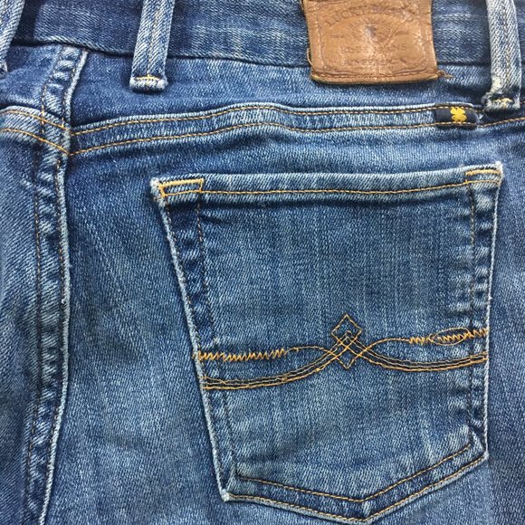 Lucky Brand Womens 4/27 The Sweet Jean Boot Embroidered Cotton Blend Medium Wash - Picture 12 of 12